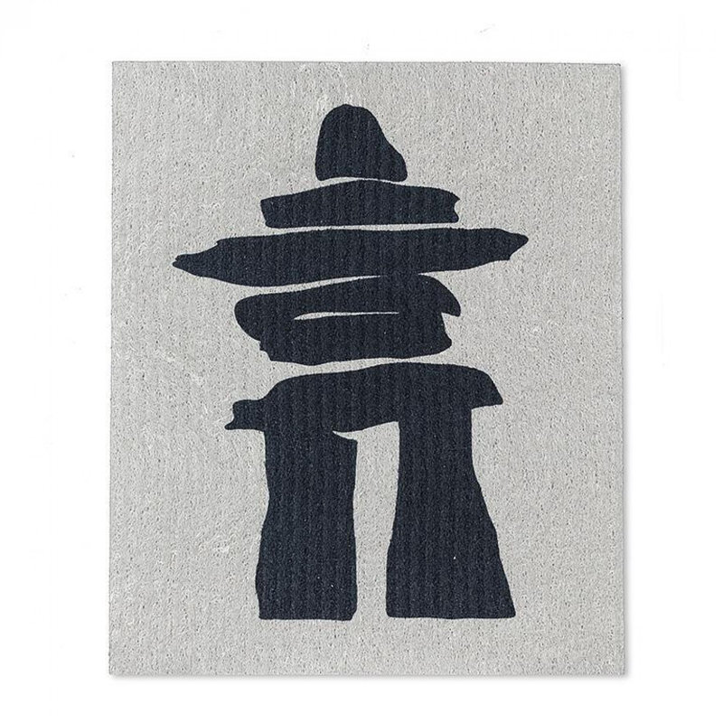 Ensemble de 2 lavettes Inukshuk et feuille d'érable