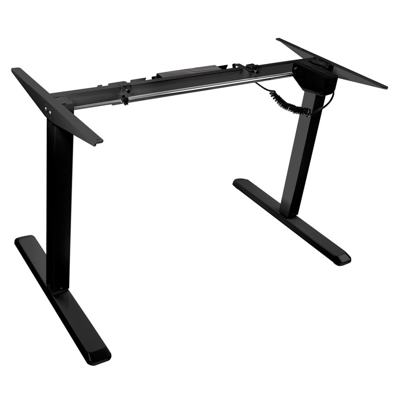 Black Adjustable Electric Standing Desk Frame with Controller