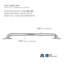 Barre d'appui 18 po Monarch Designer avec brides carrées, acier inoxydable satiné-130605287-130605291