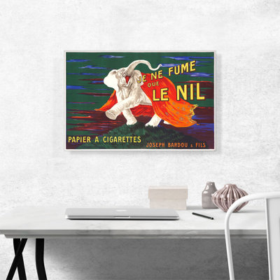 «Je Fume Le Nil 1913» par Leonetto Cappiello - reproduction d'art sur toile tendue