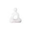Buddha Seated Sculpture, Gel Coat White
