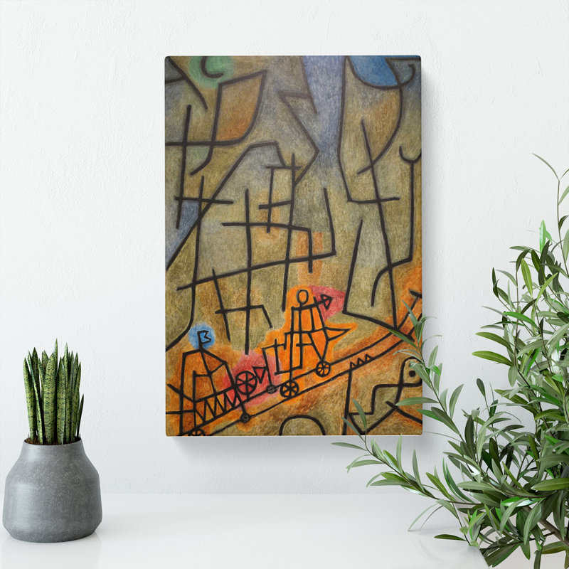 Conquest of the Mountain by Paul Klee - Wrapped Canvas, 50cm H x 35cm W x 3cm D
