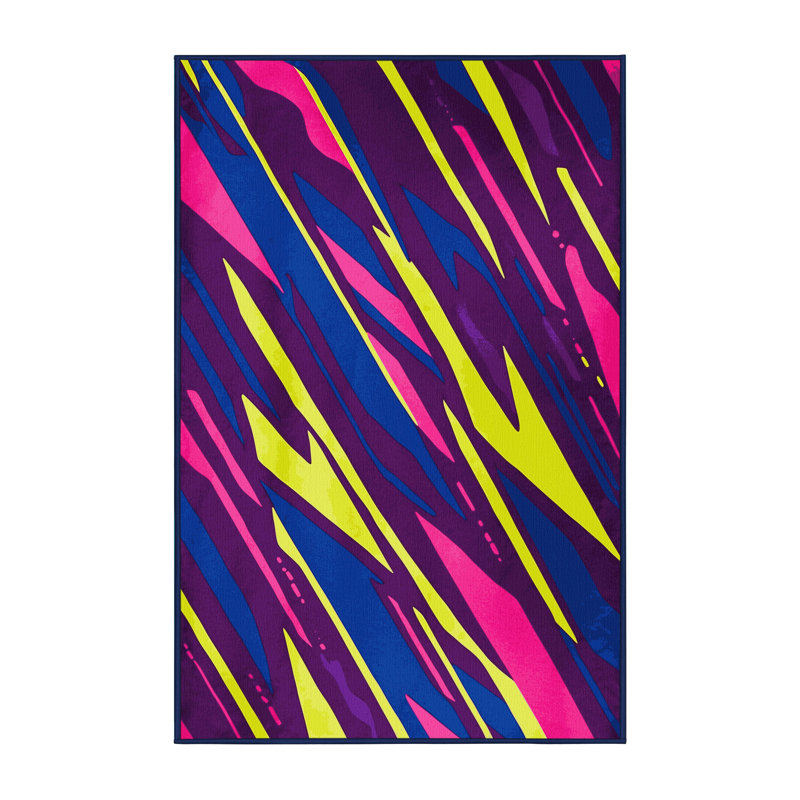 Tapis synthétique synthétique Sunset, Rectangulaire 8 pi x 10 pi