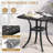 Patio Side Table Cast Aluminum End Table