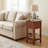 3-Tier Versatile Bedside Nightstand End Table With Pull-Out Storage Drawer & Multi Open Display Shelves, Small Space Friendly Side Table For Bedroom Living Room Entryway