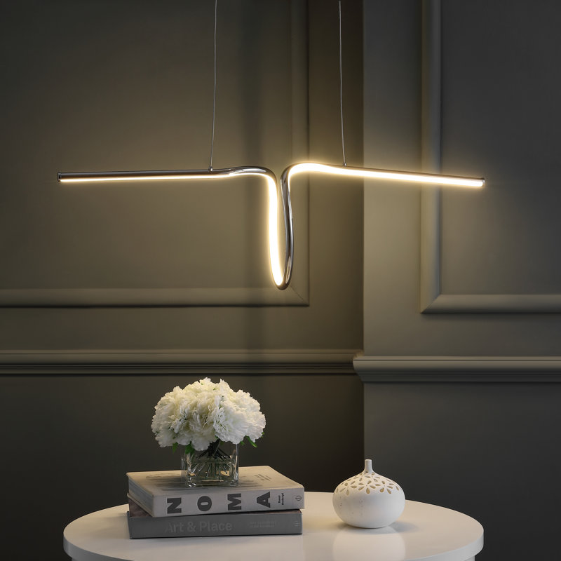 Cumby 1 - Light LED Pendant, Chrome
