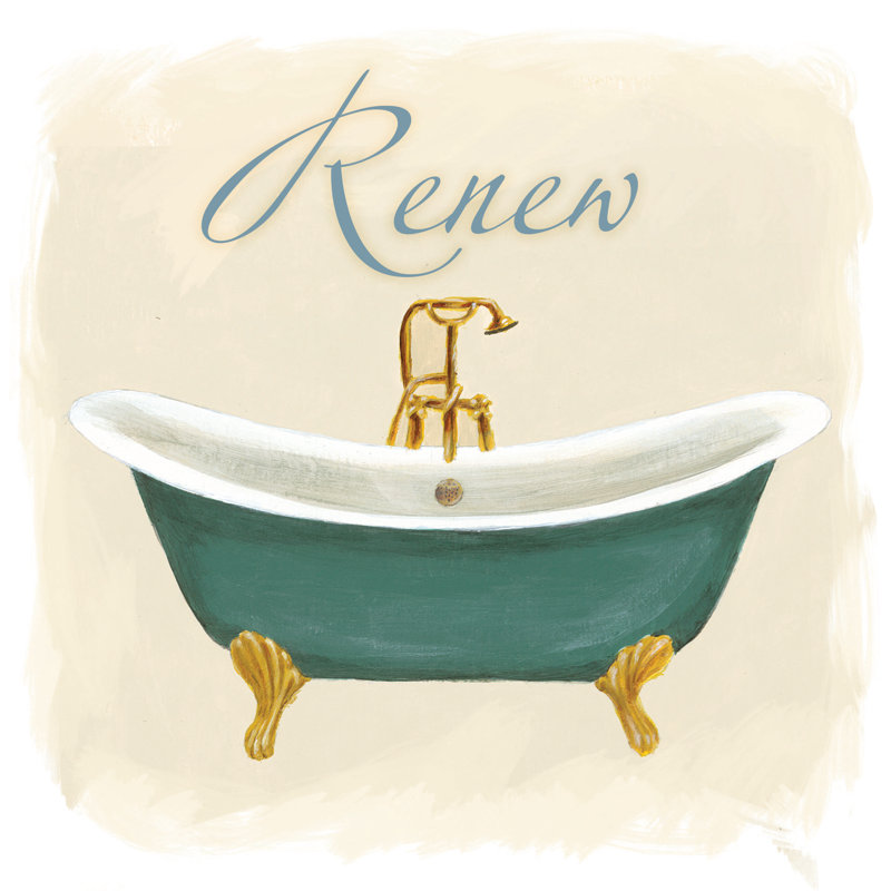 Little Renew Tub - Wrapped Canvas Painting, 76cm H x 76cm W x 3.8cm D