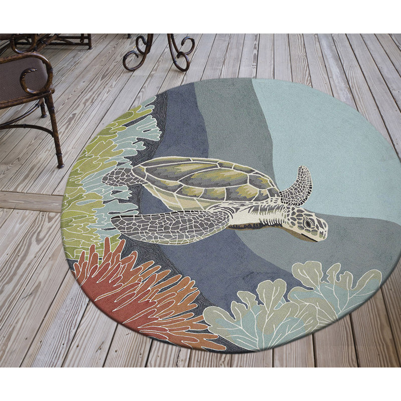 Hemsworth Indoor / Outdoor Rug, Round 5'