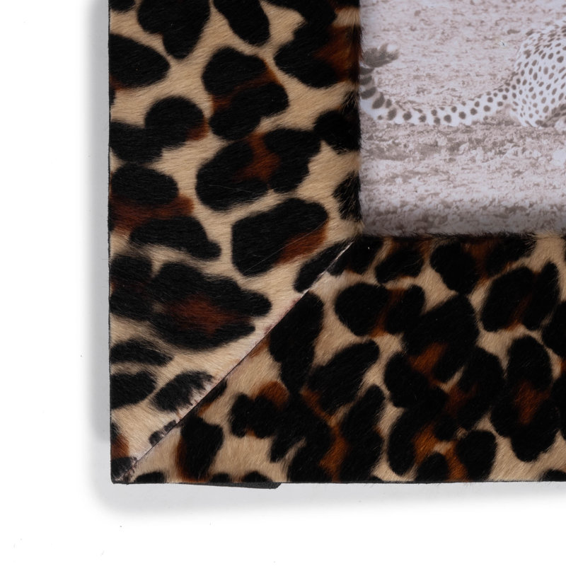 Ingwe 4" x 6" Single Picture Frame in Black/Brown