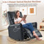Fauteuil inclinable électrique à bascule pivotant pour adultes, fauteuil inclinable à bascule pivotant à 270 °, petits fauteuils inclinables électriques pour les petits espaces, fauteuil inclinable simple pour le salon, la chambre à coucher, véhicule récréatif (polyuréthane noir)-499874112