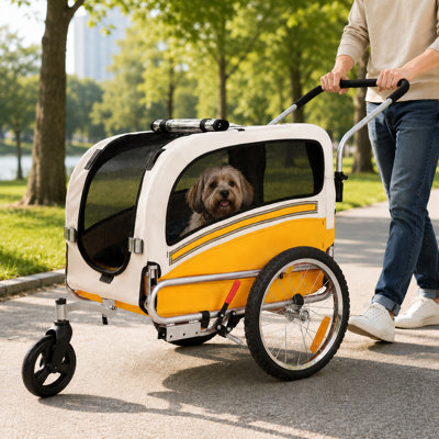 Remorque, poussette et poussette pour chien Aobei 2-en-1