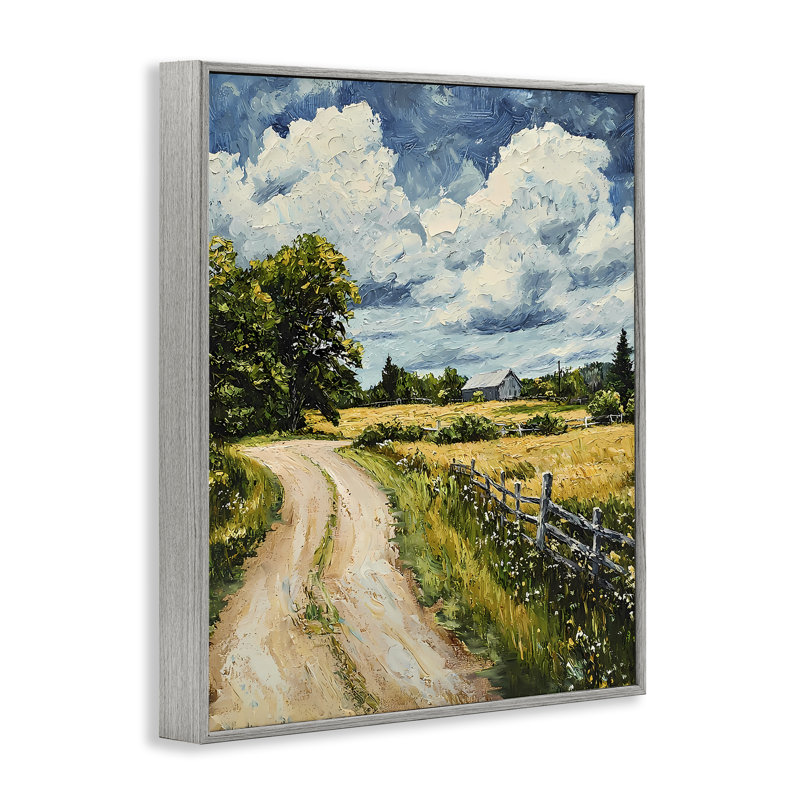 Impression numérique giclée Impasto, par Walker Noble, Estampe numérique Farmhouse, H 14 po x l 11 po