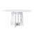 47.24" Round Dining Table For 4 - Farmhouse MDF Table With Marble White Finish, 300Lb Capacity, Easy Assembly For Kitchen/Dining Room
