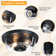 Dcaildz 2 -light Round Shade Outdoor Flush Mount Ceiling Lights with Motion Sensor