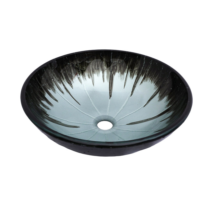 Lavabo vasque en verre trempé pour salle de bain Artistic Crackle