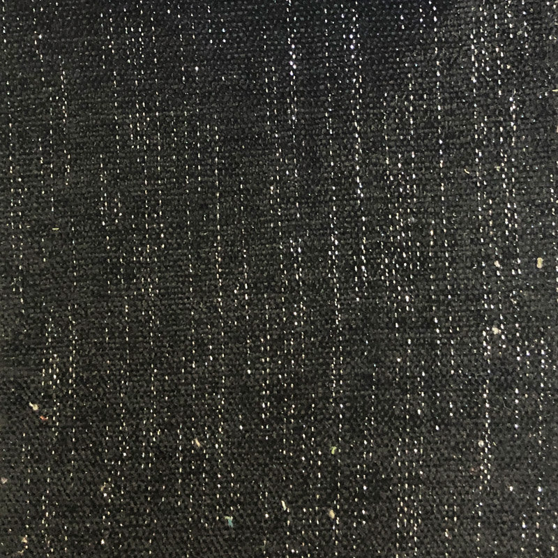 Textured Metallic | Pandora Fabric, Black