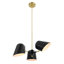 Luminaire suspendu 3 lumières en noir-905634909