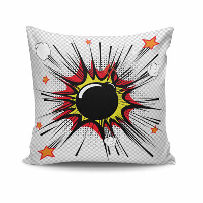 Housse de coussin carré en polyester Mccart
