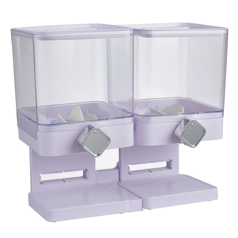 Anjela Food Storage Container, White/Purple