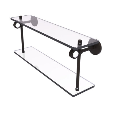 Tablette murale double verre Margolis