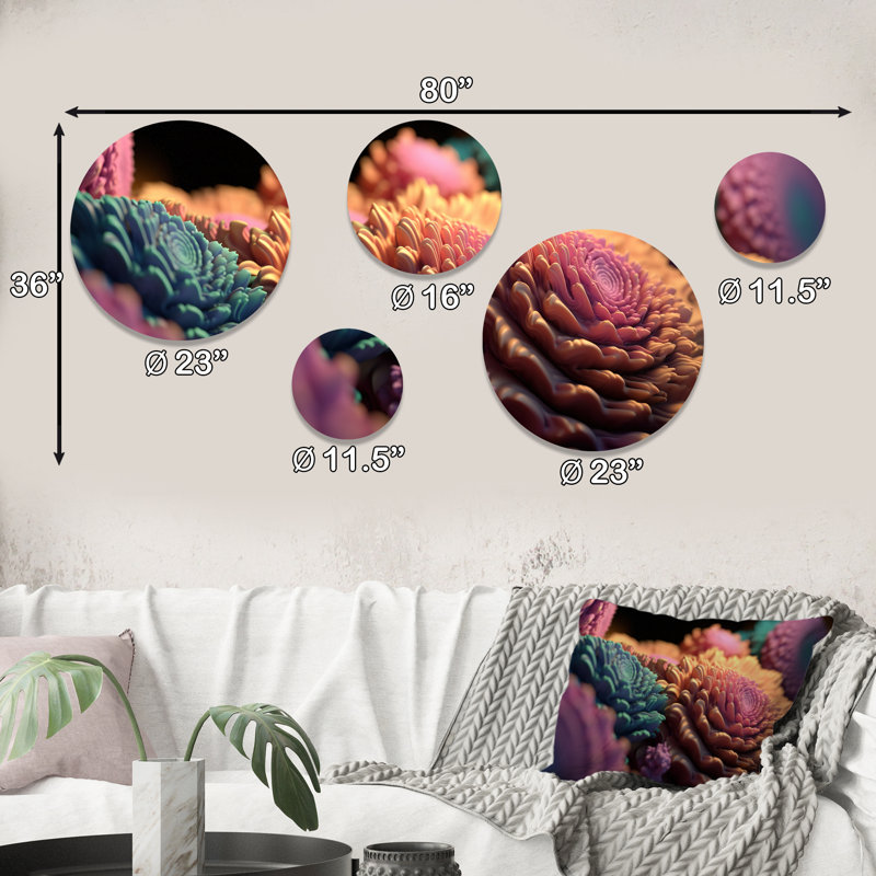 Plants & Flowers Wall Decor on Metal