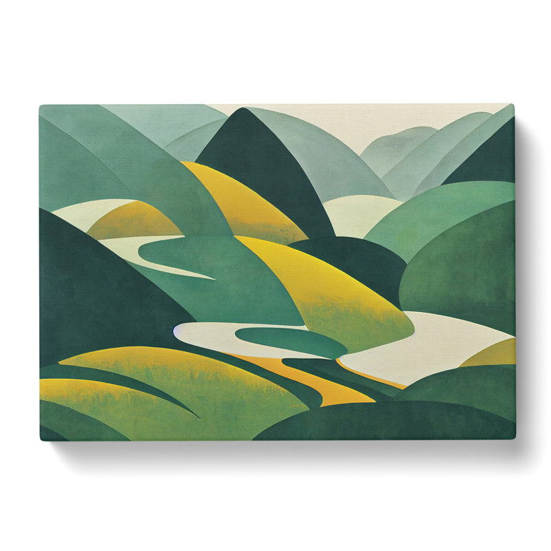 Eccentric Abstract Forest - Wrapped Canvas, 50cm H x 76cm W