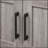 kleankin Pedestal Sink Storage Cabinet, Bathroom Under Sink Cabinet with 2 Doors and Open Shelf