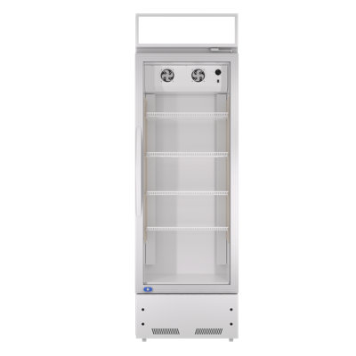 KICHKING 21.7'' Commercial Display Fridge with Glass Door, 8 Cu.ft, with Adjustable Shelves — FIN-0019444 | Fridge.com