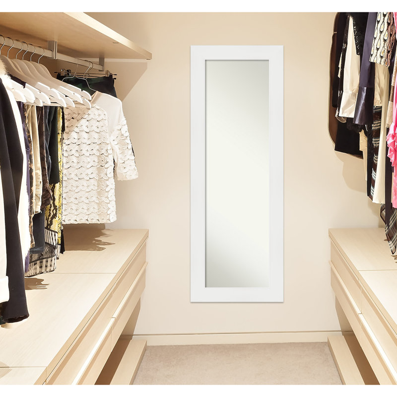 Petronia Flat Mirror, Vanity White