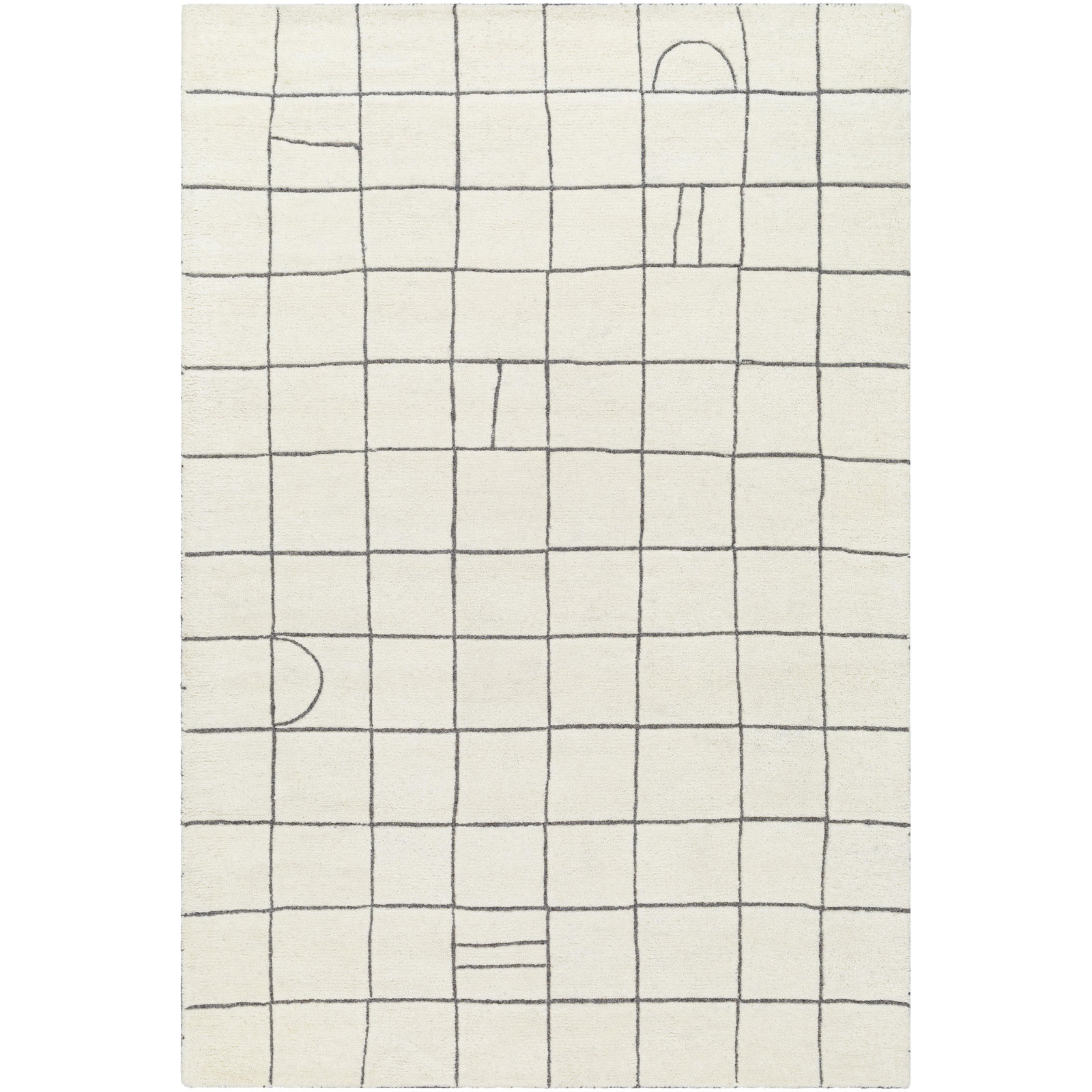 Amorita Hand-Tufted Geometric Rug, Rectangle 9' x 12'