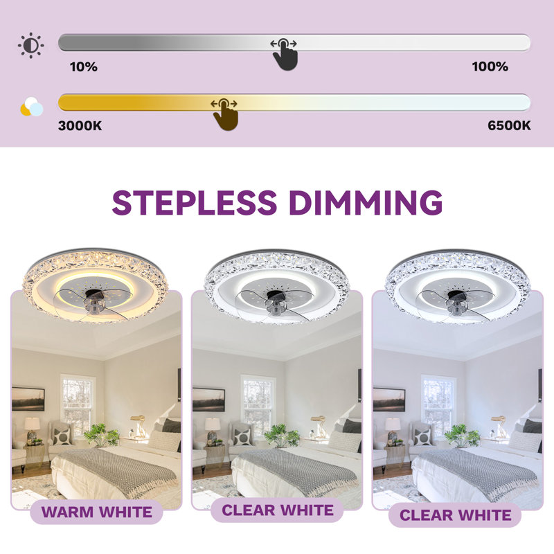 Fermato Ceiling Fan with LED Lights