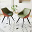 Un ensemble de 2 chaises de salle à manger, une chaise de cuisine médiévale moderne, des chaises décoratives en polyuréthane avec des pieds en métal, convenant à la maison et à la cuisine-271265918