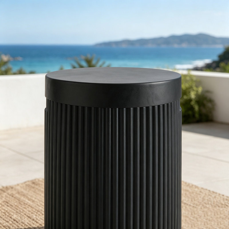 Table de couverture d'extérieur pour réservoir de propane, Noir