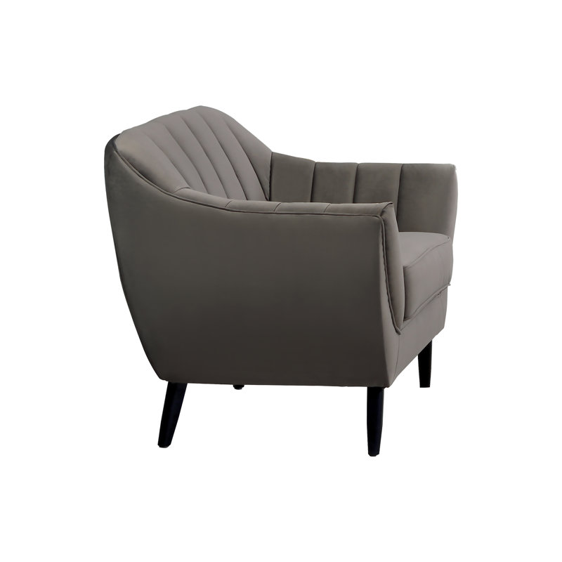 Chaise, velours bleu marine, 100 % polyester gris