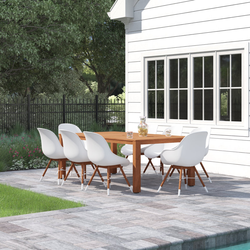 Anautica Rectangular 8 - Person 82'' Long Dining Set