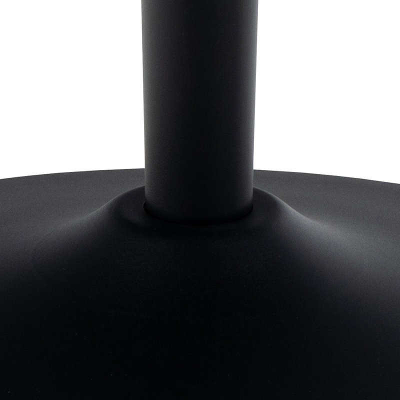 Oyalowo Trumpet Coffee Table, Black, 45cm H x 90cm W x 90cm D