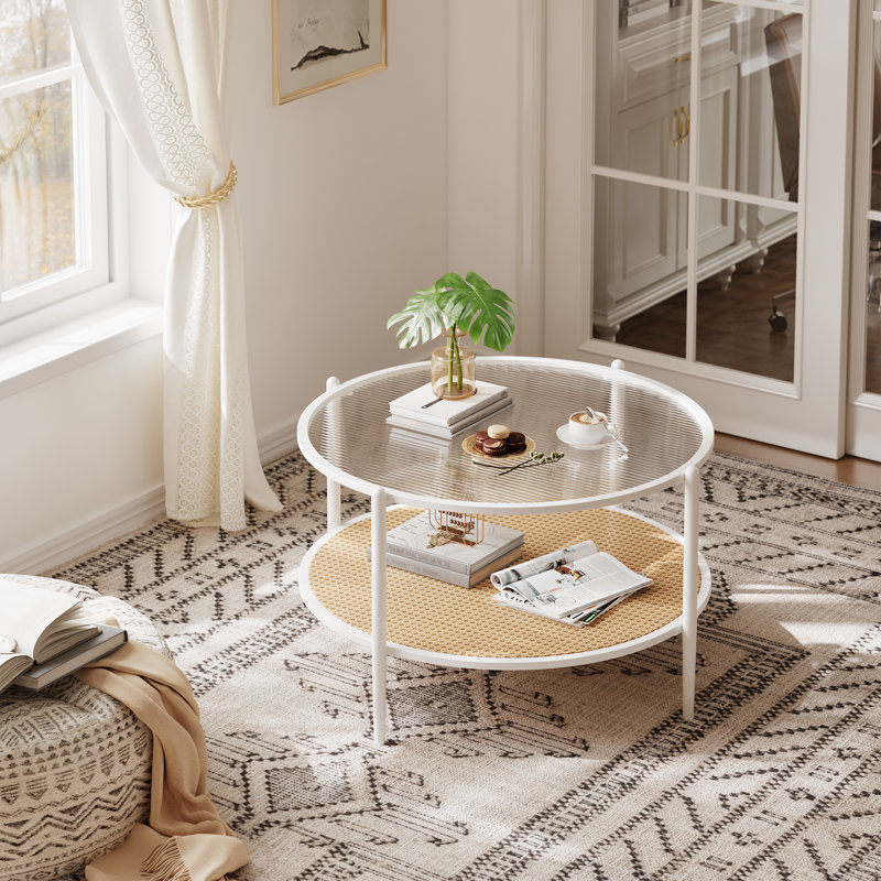 Coffee Table, White, White, White