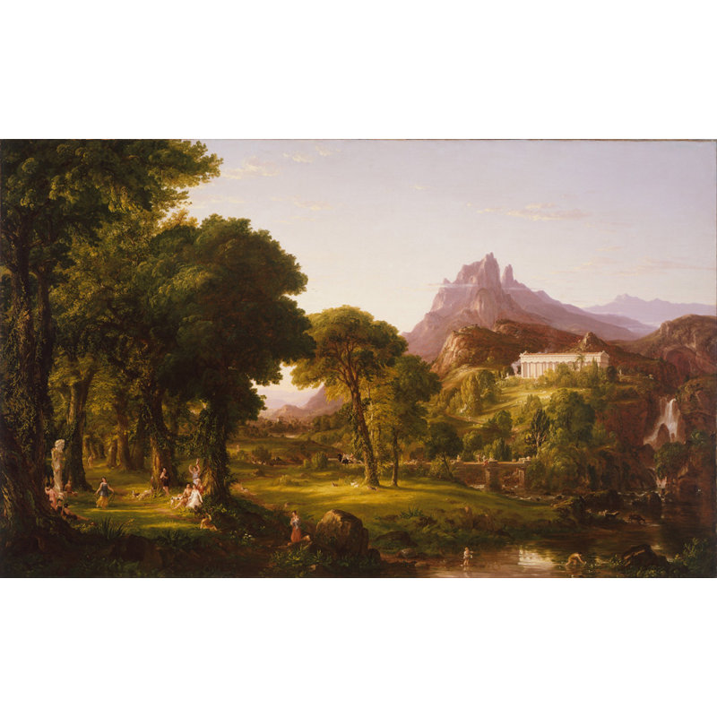 Rêve d'Arcadie, H 11 po x l 18 po