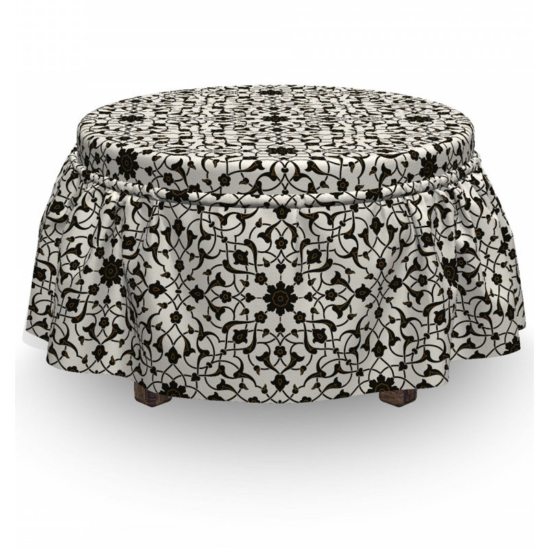 Box Cushion Ottoman Slipcover