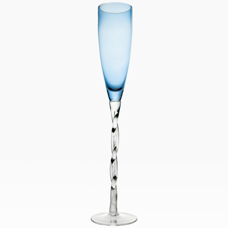 14 oz. Adriana Ensemble de verres à Champagne, Cobalt; cobalt