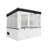 Backyard Discovery Willow 9' x 6' White Cedar Wood and Polycarbonate Walk-In Outdoor Greenhouse Kit with PowerPort