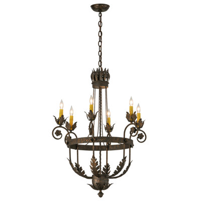 Greenbriar Oak 6 - Light Chandelier