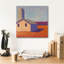  «Bucolique Structure 6» par Carol Young, art mural sur toile, 18 po x 18 po