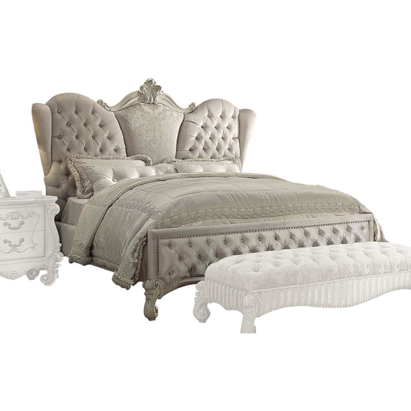 Nekoma Upholstered Standard Bed, Queen, Bone White