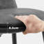Karlin Upholstered Counter Stool with Metal Frame-548107054