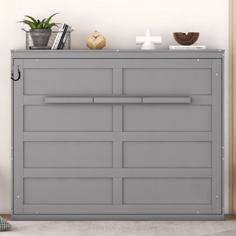 Lit escamotable Murphy, Gris, Double