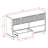 Commode double 6 tiroirs l 55,11 po Wendee-86778329