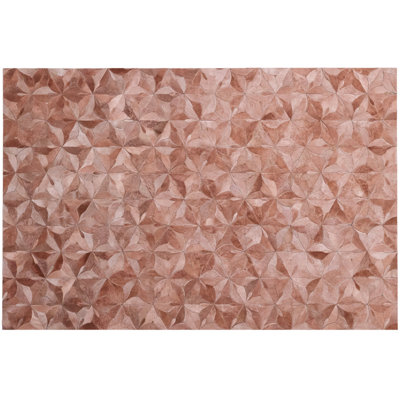 Flores Cowhide Floral Area Rug