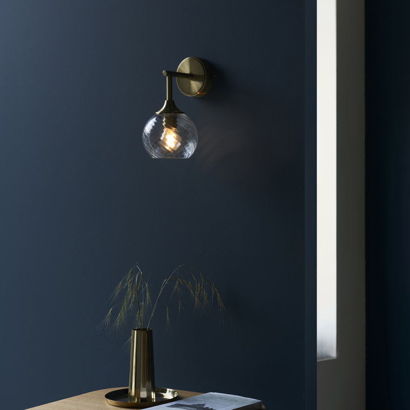 Londino Wall Sconce, Antique Brass Plate