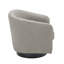 Fauteuil demi-tonneau pivotant avec cadre en bois massif Applewold-522230799